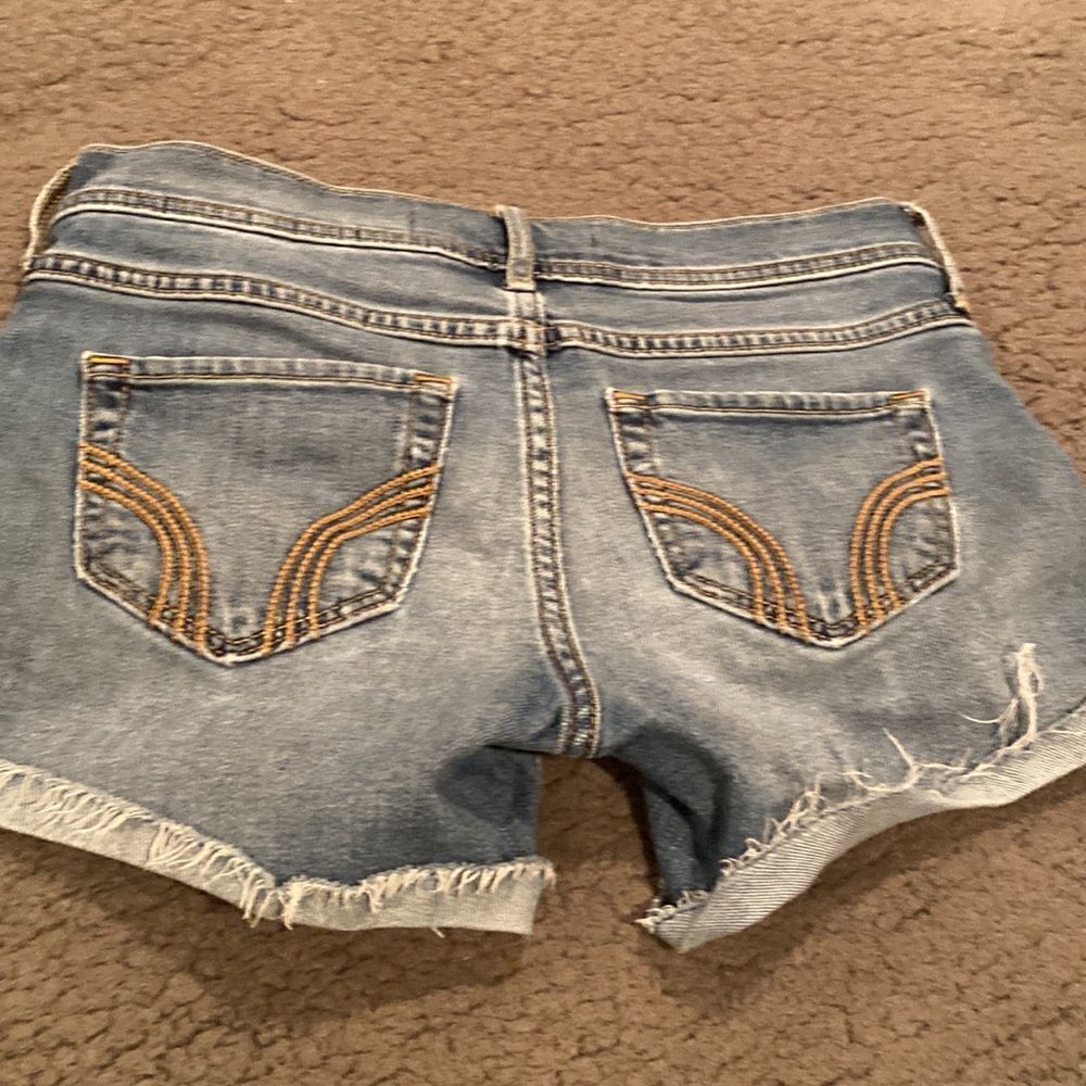 Hollister MIDI Short 4” inseam Jean Short Size 0 Size 24 - Picture 8 of 9